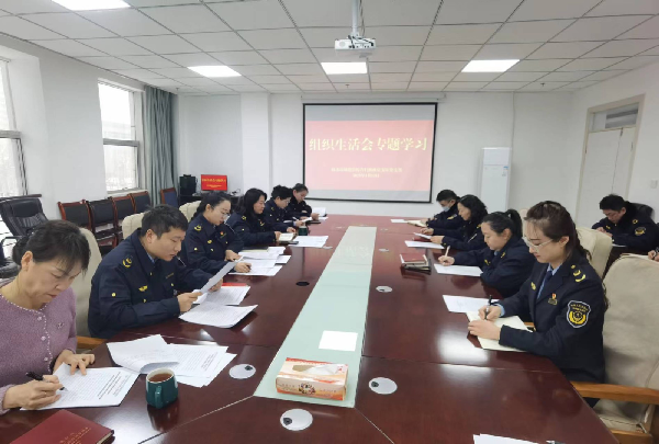 师市市场监管综合行政执法支队党支部组织开展主题教育专题组织生活会会前学习