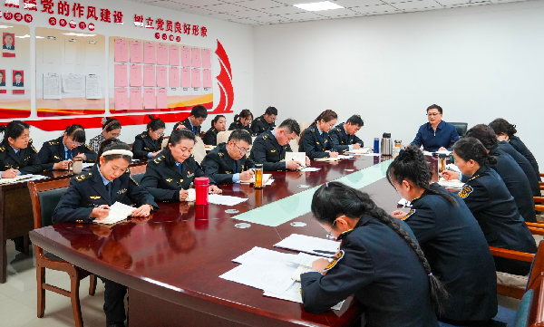 师市市场监管综合行政执法支队党支部 召开2023年度主题教育专题组织生活会和 民主评议党员会议